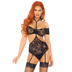 Leg Avenue - Ensemble Deux Pièces Top & Teddy M/L